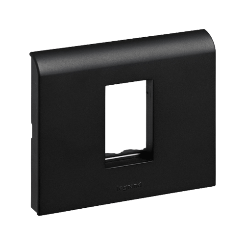 Legrand Myrius 1M Black Plate With Frame, 6732 21